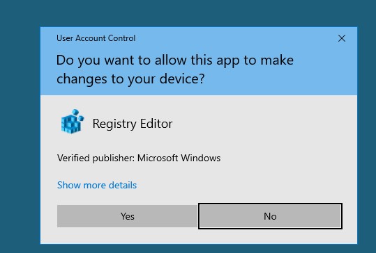 UAC prompt